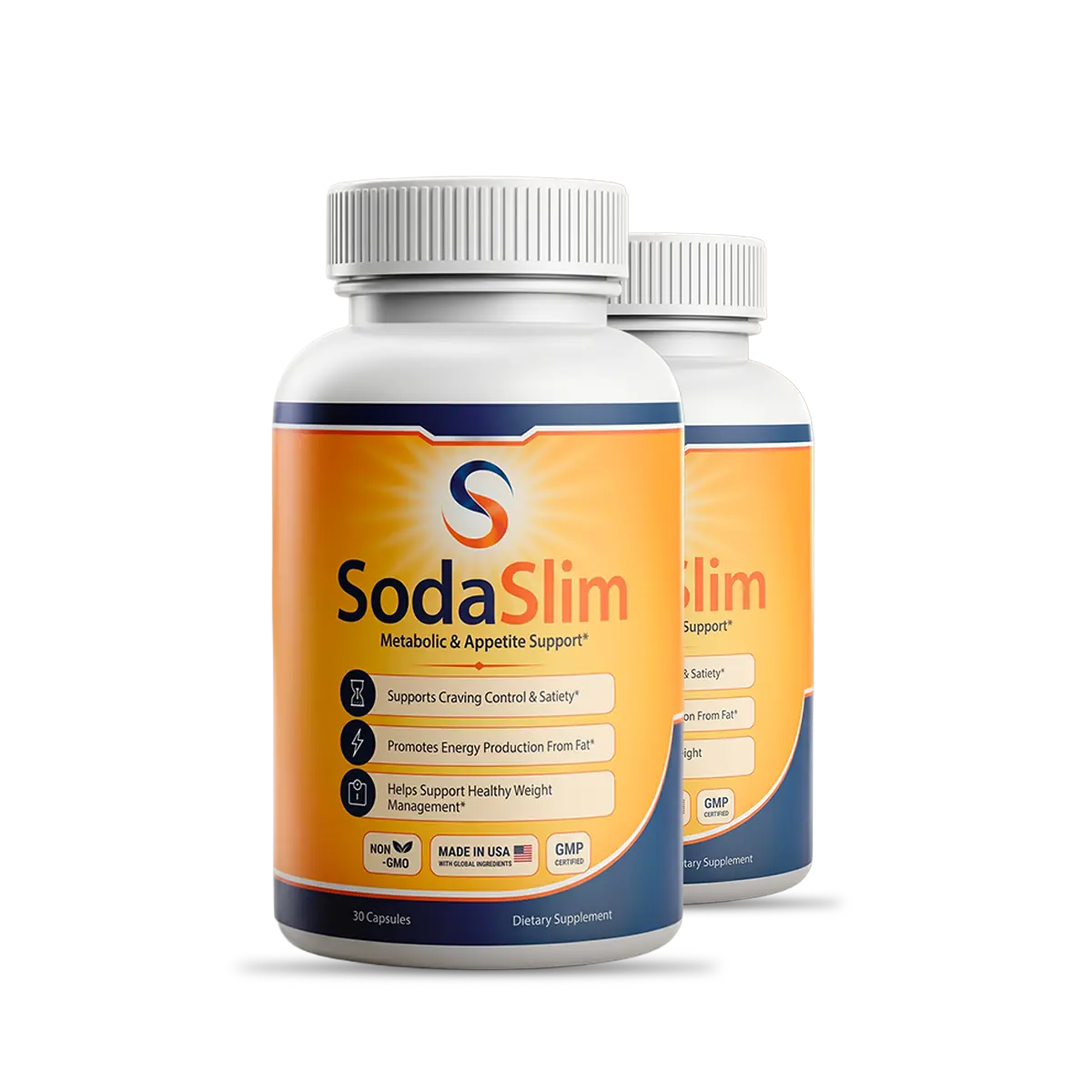 SodaSlim six bottle most popular pack with free shipping badge